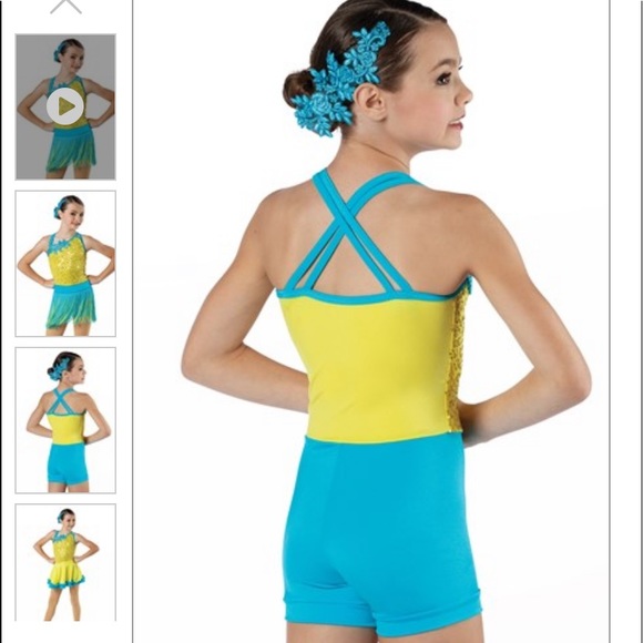 Weissman Dance Costume in Blue - Picture 2 of 4